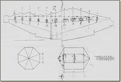 Boceto inicial de D. Jos M. Garcia de Paredes