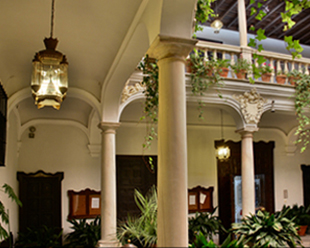 Central courtyard of the Music Conservatory Victoria Eugenia