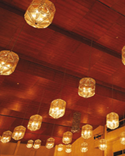 Lanterns at the Manuel de Falla Auditorium.