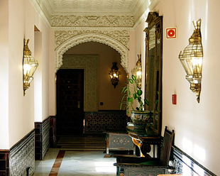 Wall lights at the Hotel Alfonso XIII, Seville.