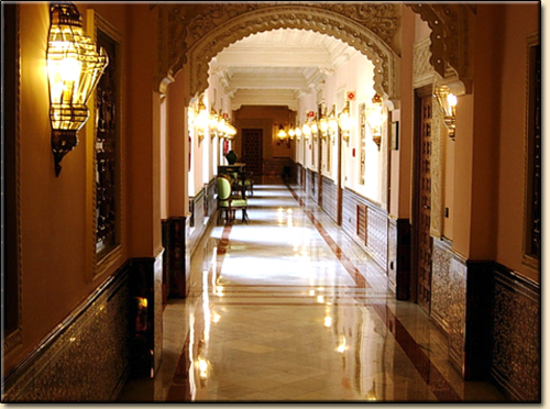 Wall lights at the Hotel Alfonso XIII, Seville.